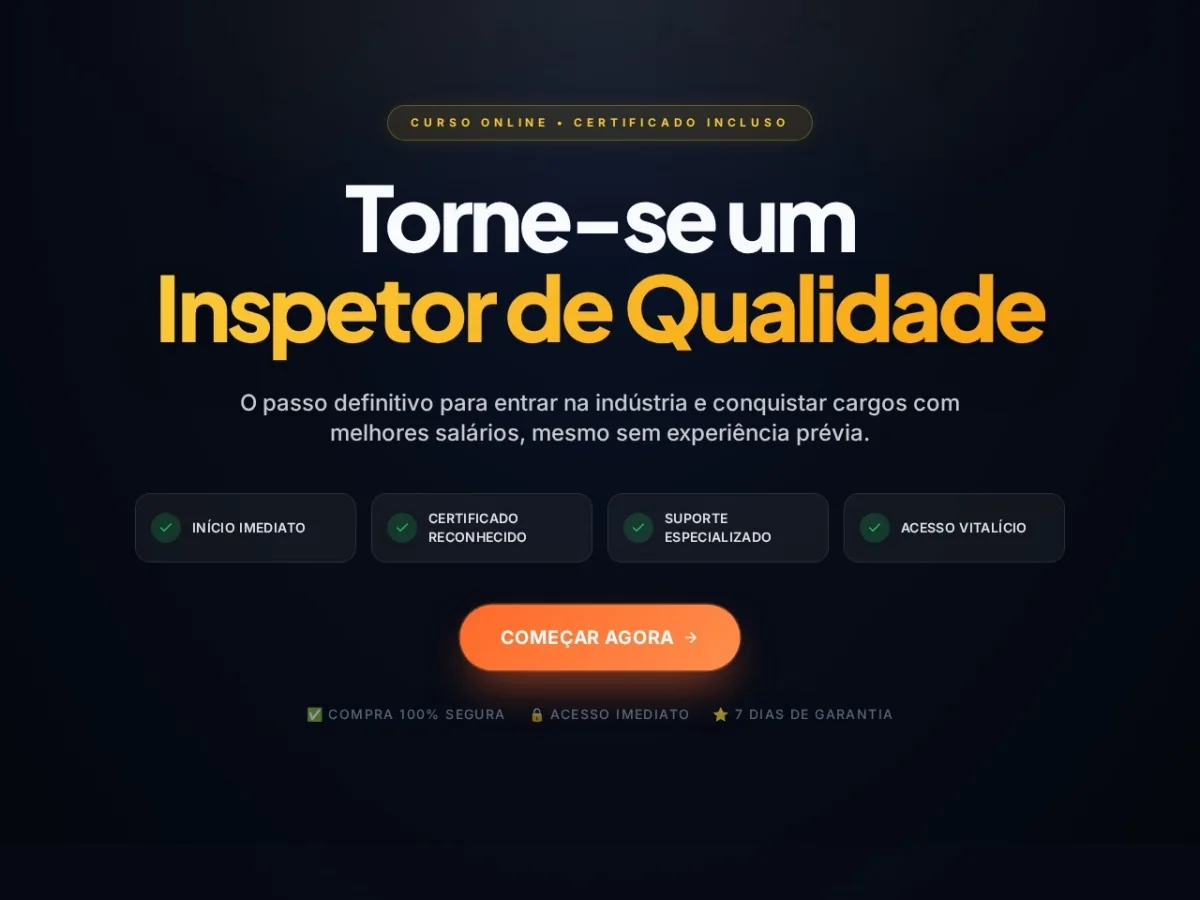 Site Curso Inspetor de Qualidade