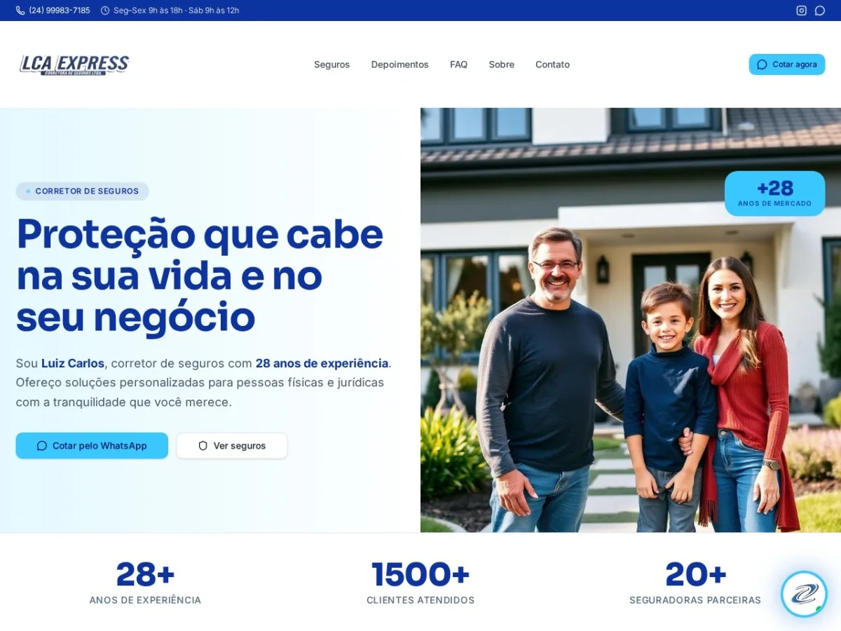 Site LCA Express Seguros